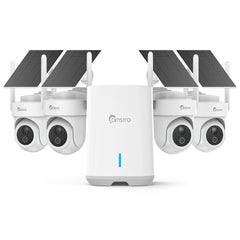 CAMSTRO 4K Ultra HD Wireless Home Security Camera System, Smart Human Detection, Dual-Band WiFi, Two-Way Audio, Night Vision, No Monthly Fee