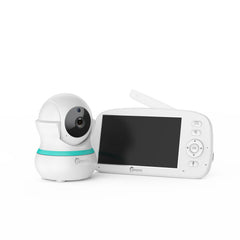 CAMSTRO Baby Monitor, 5" Screen & Camera, 5000mAh Battery, 355° Pan, 4X Digital Zoom, No Wi-Fi Needed, Two-Way Talk, Lullabies & Night Vision
