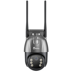 CAMSTRO 4G LTE Cellular Security Camera Wireless Outdoor, No WiFi 24H Continuous Recording Solar Powered 2K Cam, Pan and Tilt, AI Tracking Detection, 32G Local Storage(Included), Color Night Vision