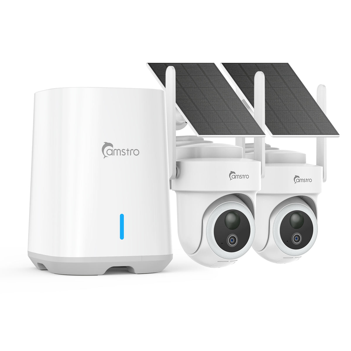 CAMSTRO 4K Ultra HD Wireless Home Security Camera System, Smart Human Detection, Dual-Band WiFi, Two-Way Audio, Night Vision, No Monthly Fee