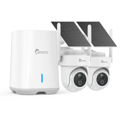 CAMSTRO 4K Ultra HD Wireless Home Security Camera System, Smart Human Detection, Dual-Band WiFi, Two-Way Audio, Night Vision, No Monthly Fee
