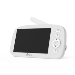 CAMSTRO Baby Monitor, 5" Screen & Camera, 5000mAh Battery, 355° Pan, 4X Digital Zoom, No Wi-Fi Needed, Two-Way Talk, Lullabies & Night Vision