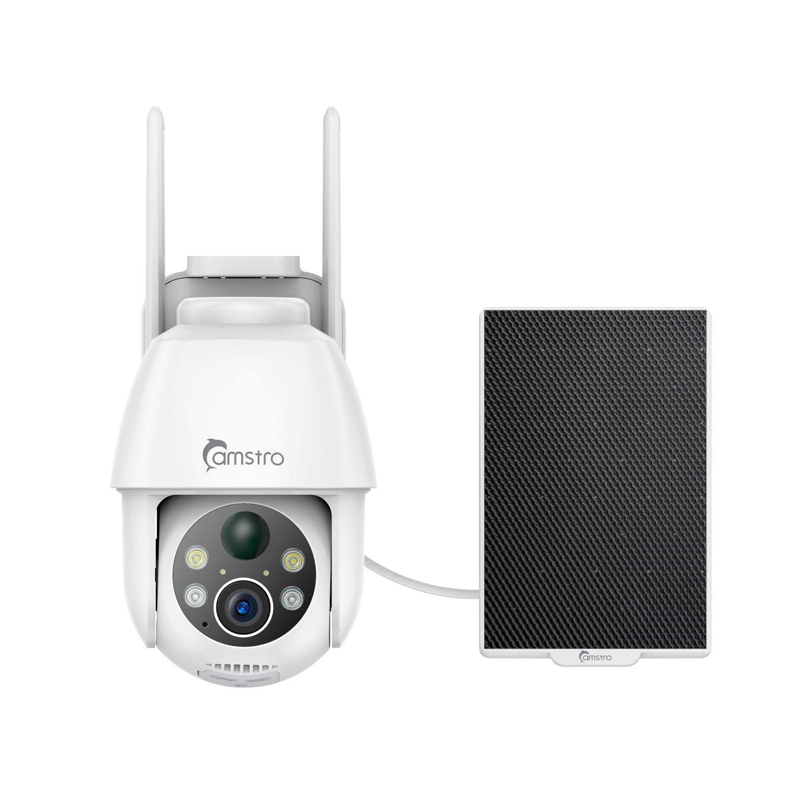 3MP Outdoor Solar Powered Battery Security IP Cameras + 5MP Wireless Video Doorbell, Motion Detection