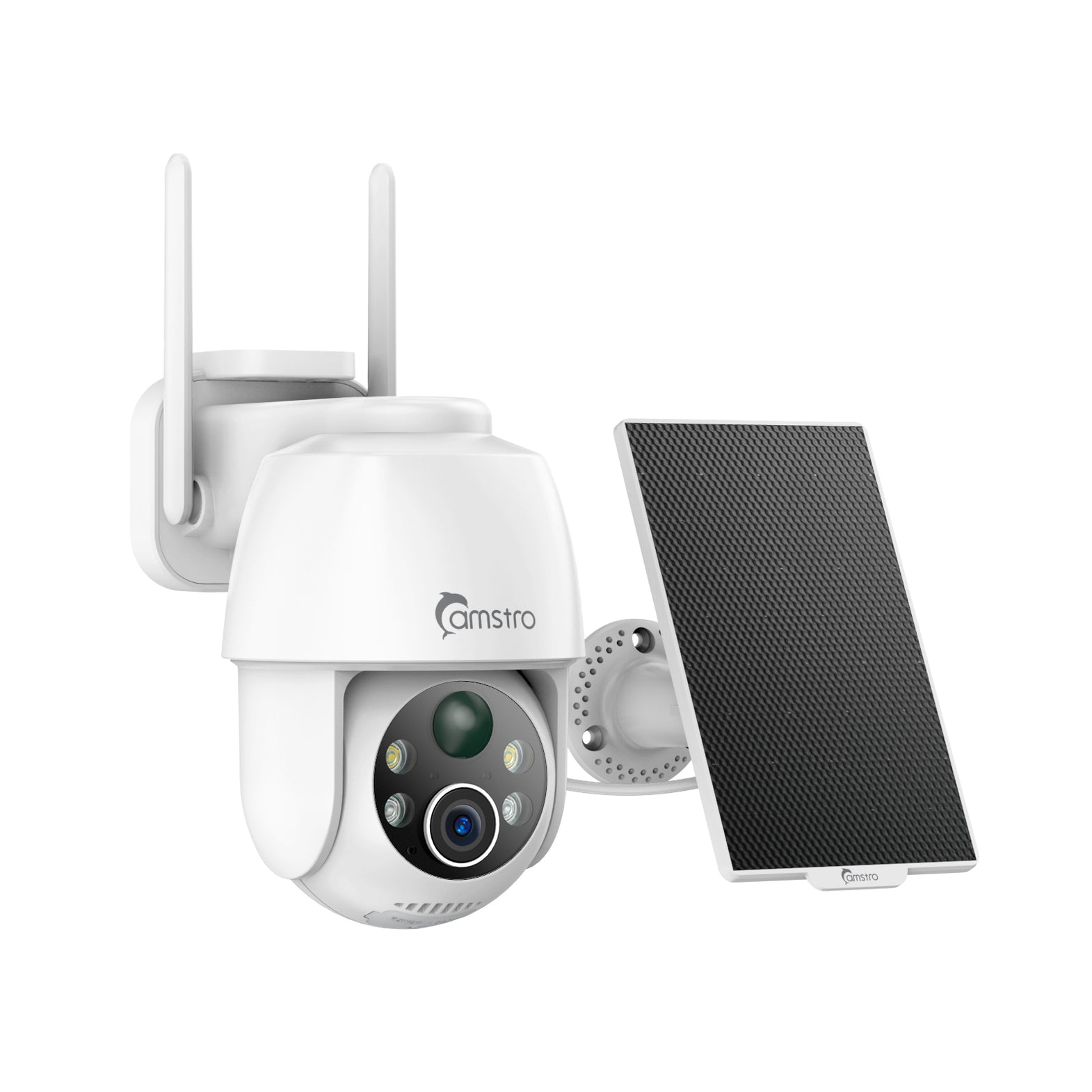 3MP Outdoor Solar Powered Battery Security IP Cameras, 5200mAh